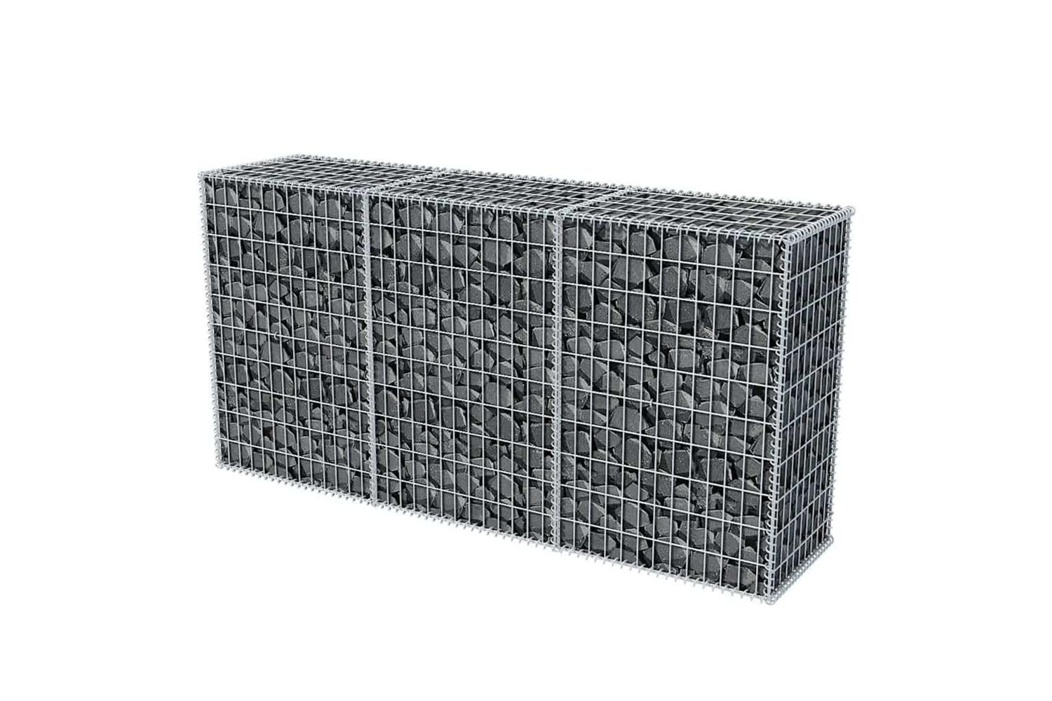 vidaXL 142552 Gabion Basket Galvanised Steel-3