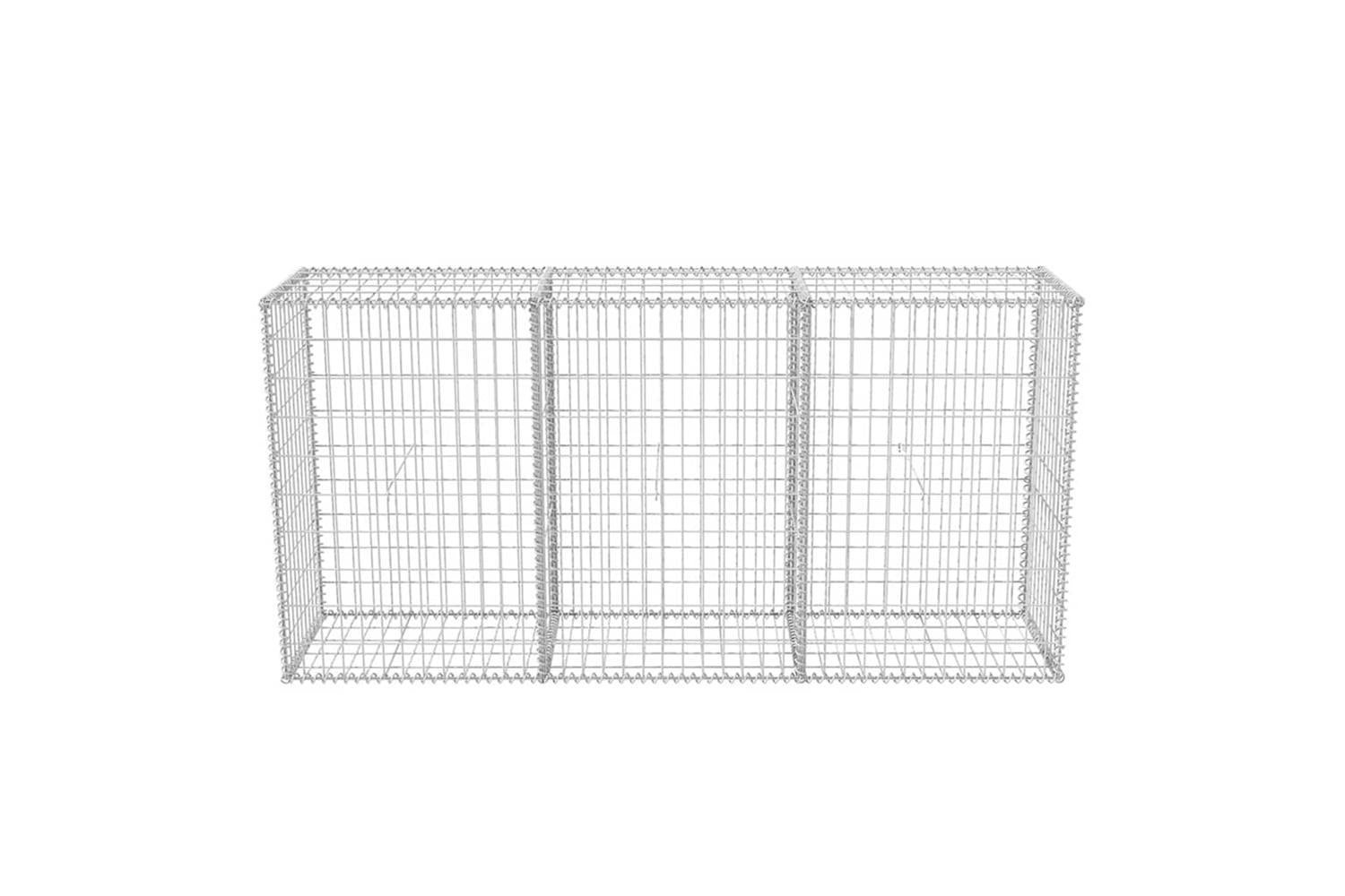 vidaXL 142552 Gabion Basket Galvanised Steel-5