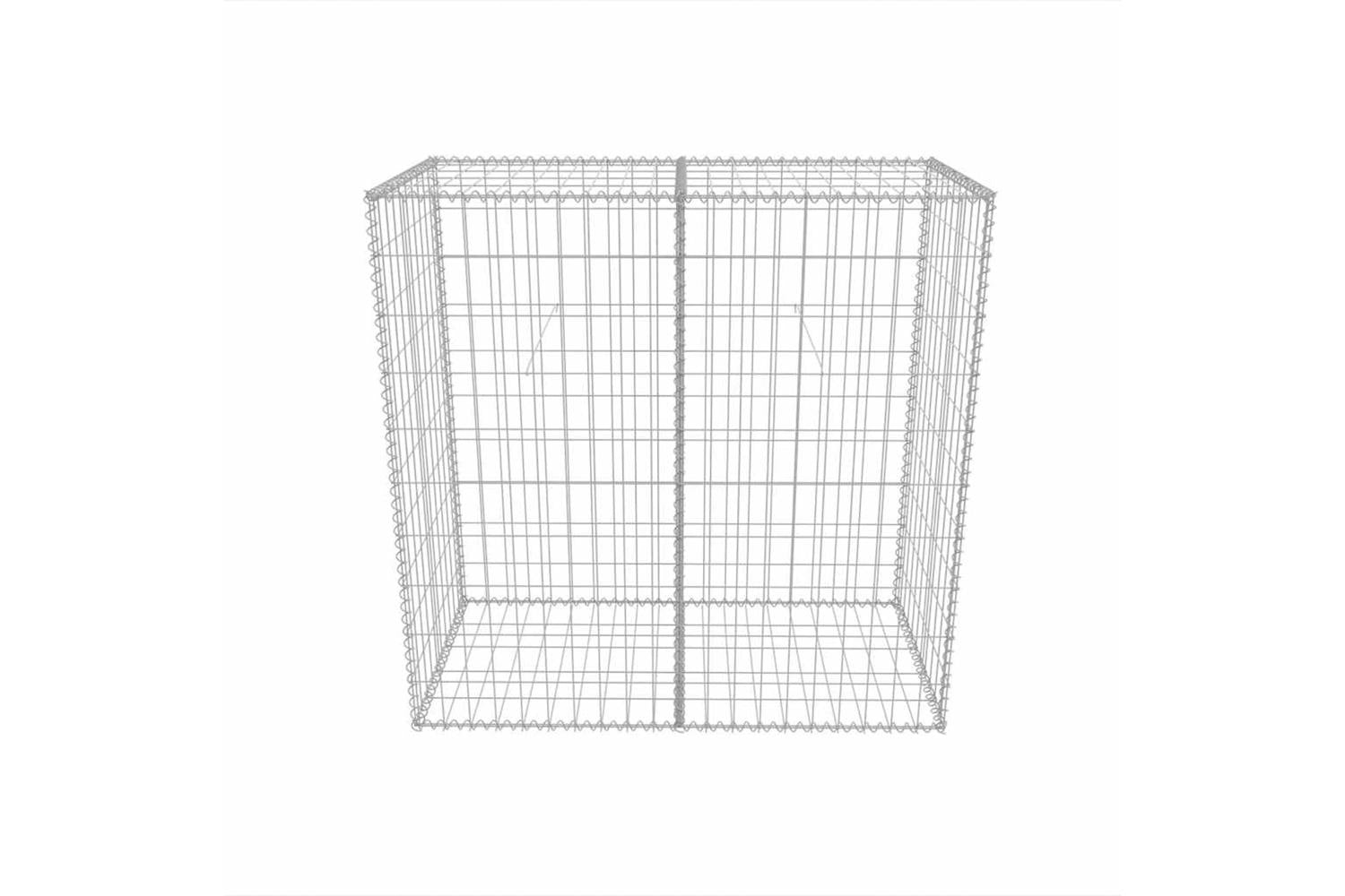 vidaXL 142550 Gabion Basket Galvanised Steel 100x50x100cm-5