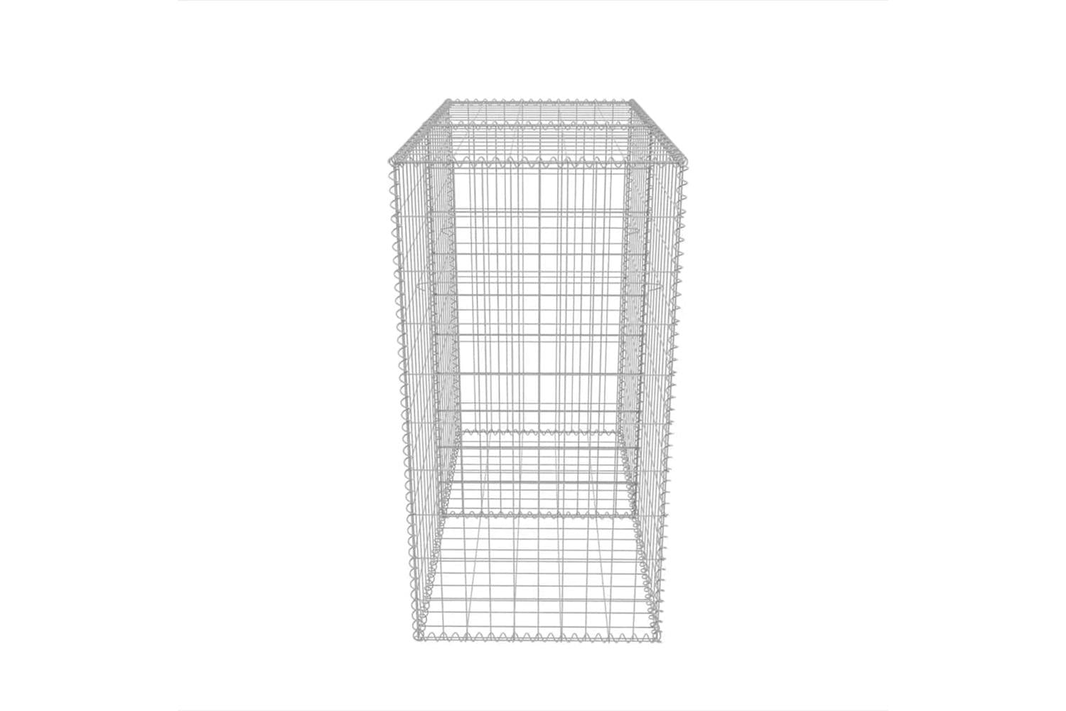 vidaXL 142550 Gabion Basket Galvanised Steel 100x50x100cm-6