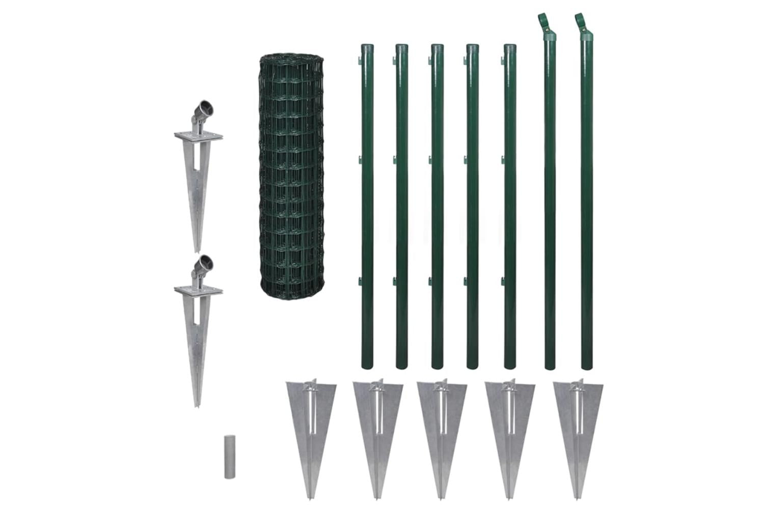 Vidaxl 142382 Euro Fence Steel 10x1 M Green