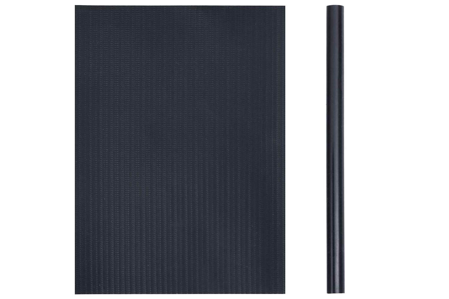 Vidaxl Garden Privacy Screens 4 Pcs Pvc 35x0.19 M Matte Dark Grey-3