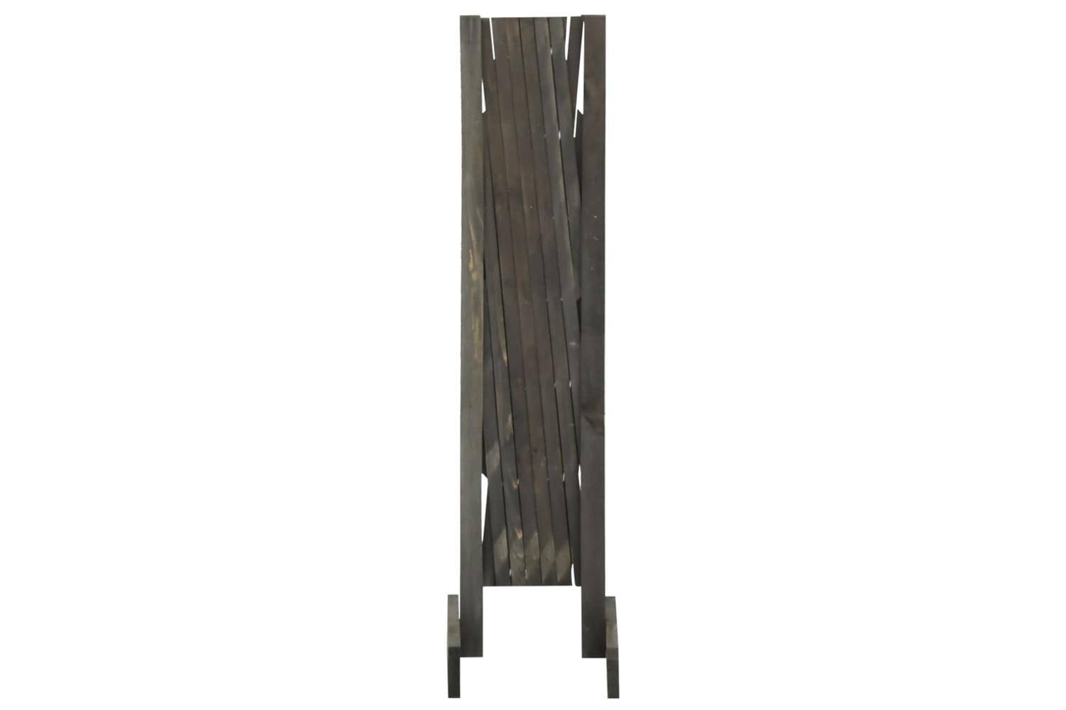 Vidaxl 314825 Garden Trellis Fence Grey 120x90 Cm Solid Firwood-3