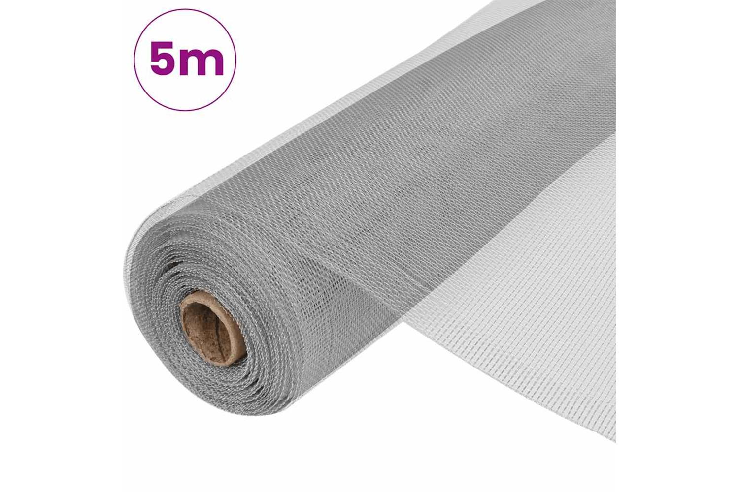 vidaXL 141157 Mesh Screen Aluminium 100x500cm Silver-2