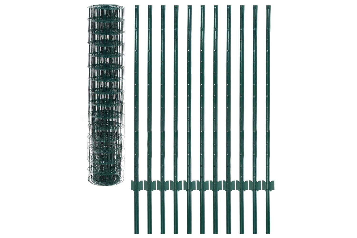 Vidaxl 142812 Euro Fence Steel 20x1.2 M Green-3