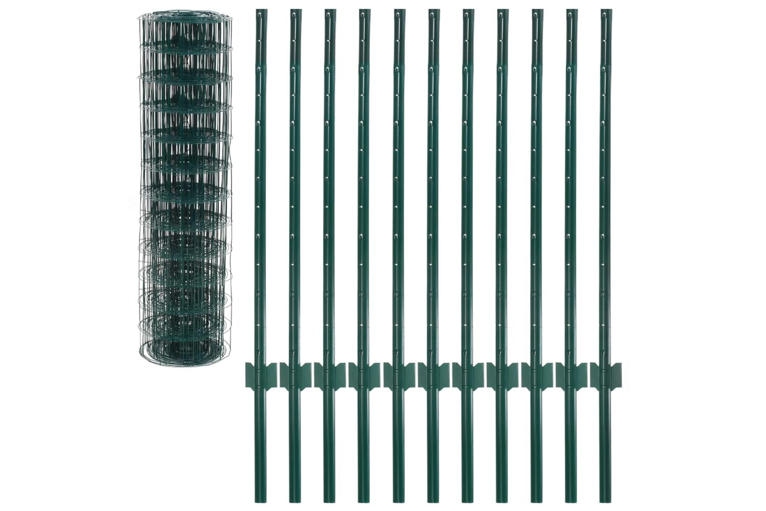 Vidaxl 142811 Euro Fence Steel 20x1 M Green-3
