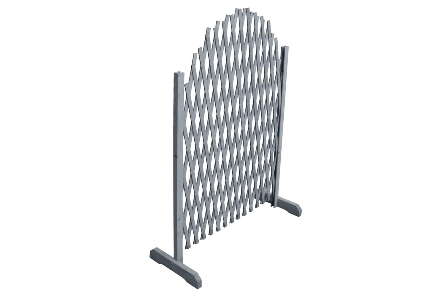Vidaxl 310036 Trellis Fence Solid Firwood 1.8x1 M Grey