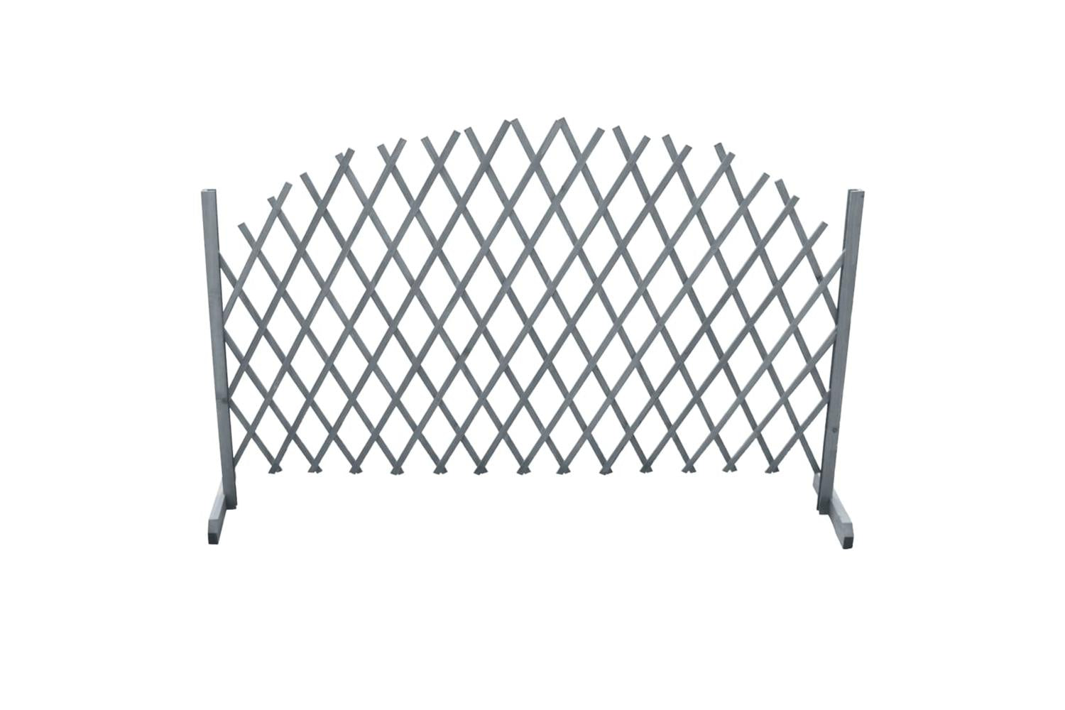 Vidaxl 310036 Trellis Fence Solid Firwood 1.8x1 M Grey-3