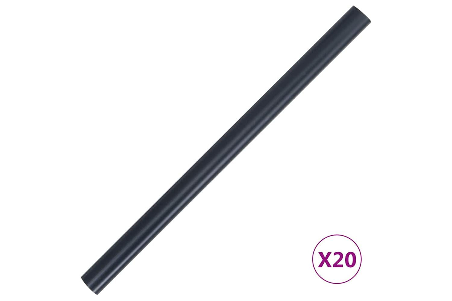 Vidaxl Garden Privacy Screen Pvc 35x0.19 M Matte Dark Grey-8