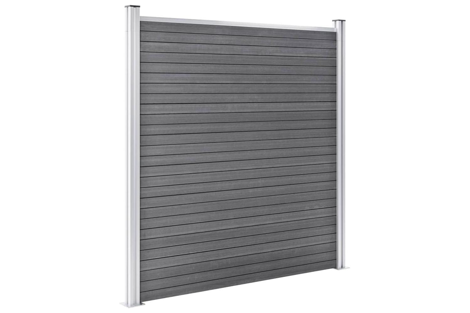 vidaXL 3053225 Garden Fence Wpc 353x186cm Grey-5