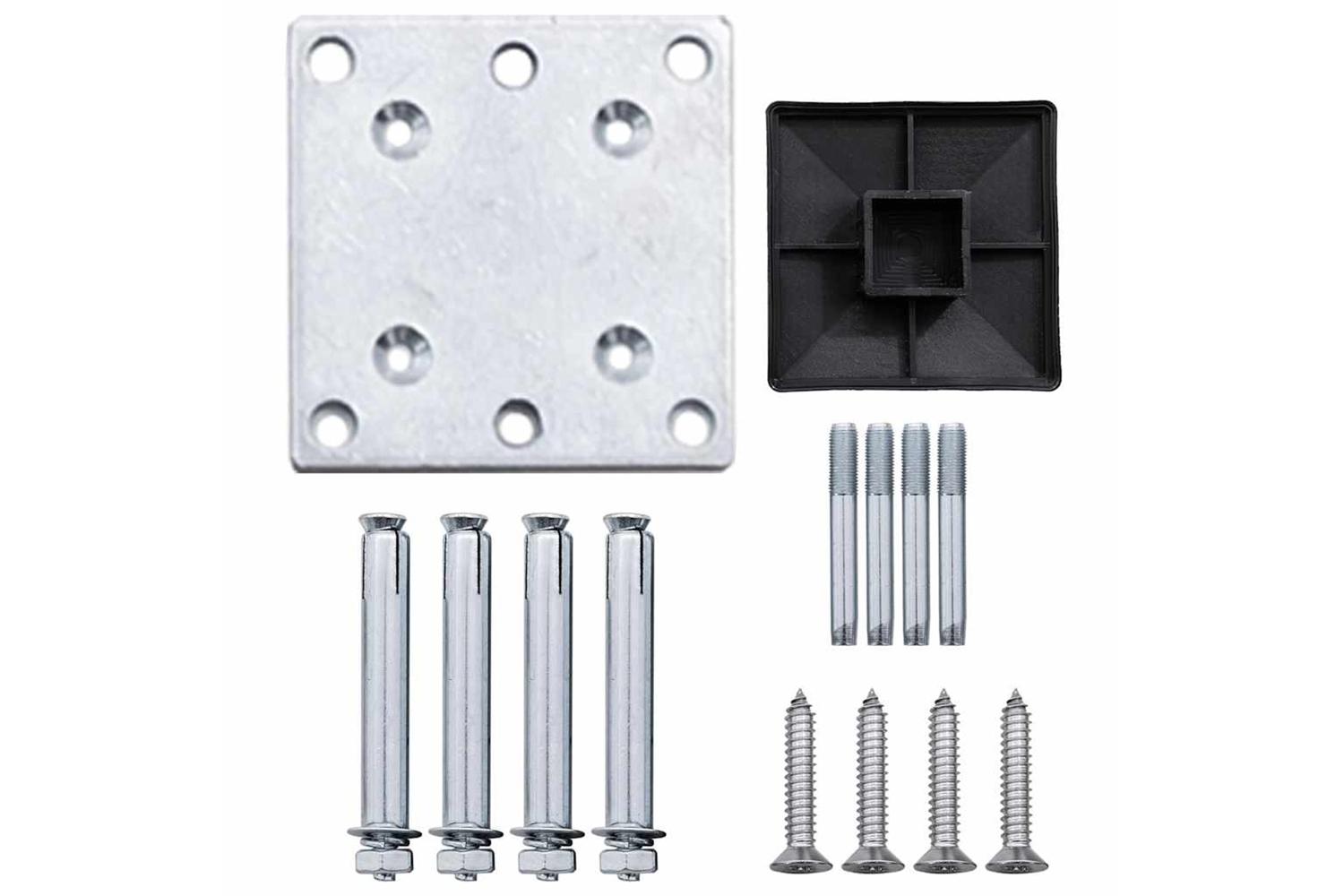 vidaXL Garden Fence Wpc 175x186cm Grey-7