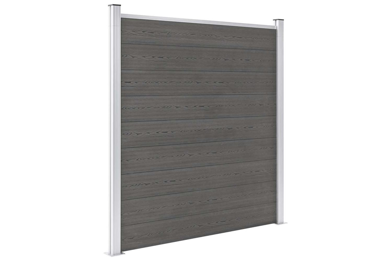 vidaXL Garden Fence Wpc 180x186cm Grey
