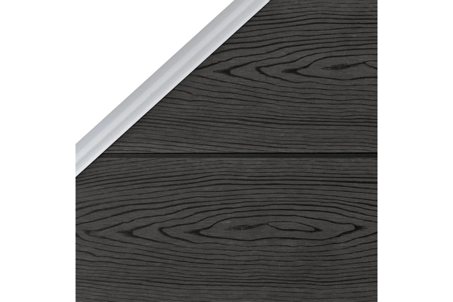 vidaXL Fence Panel Wpc 95x(105-180)cm Grey-4