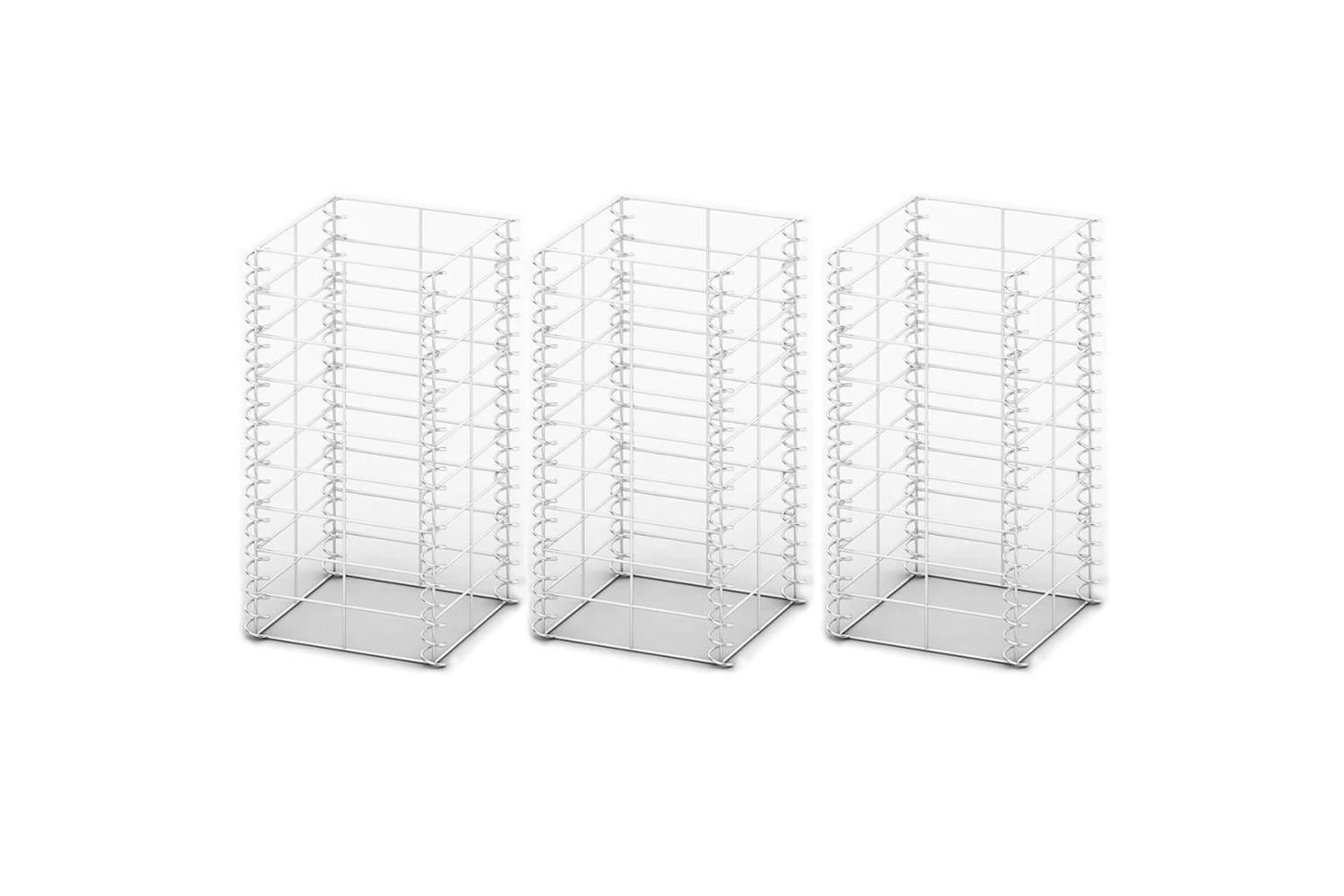 Vidaxl 141044 Gabion Set 3 Pcs Galvanised Wire 25 X 25 X 50 Cm-2