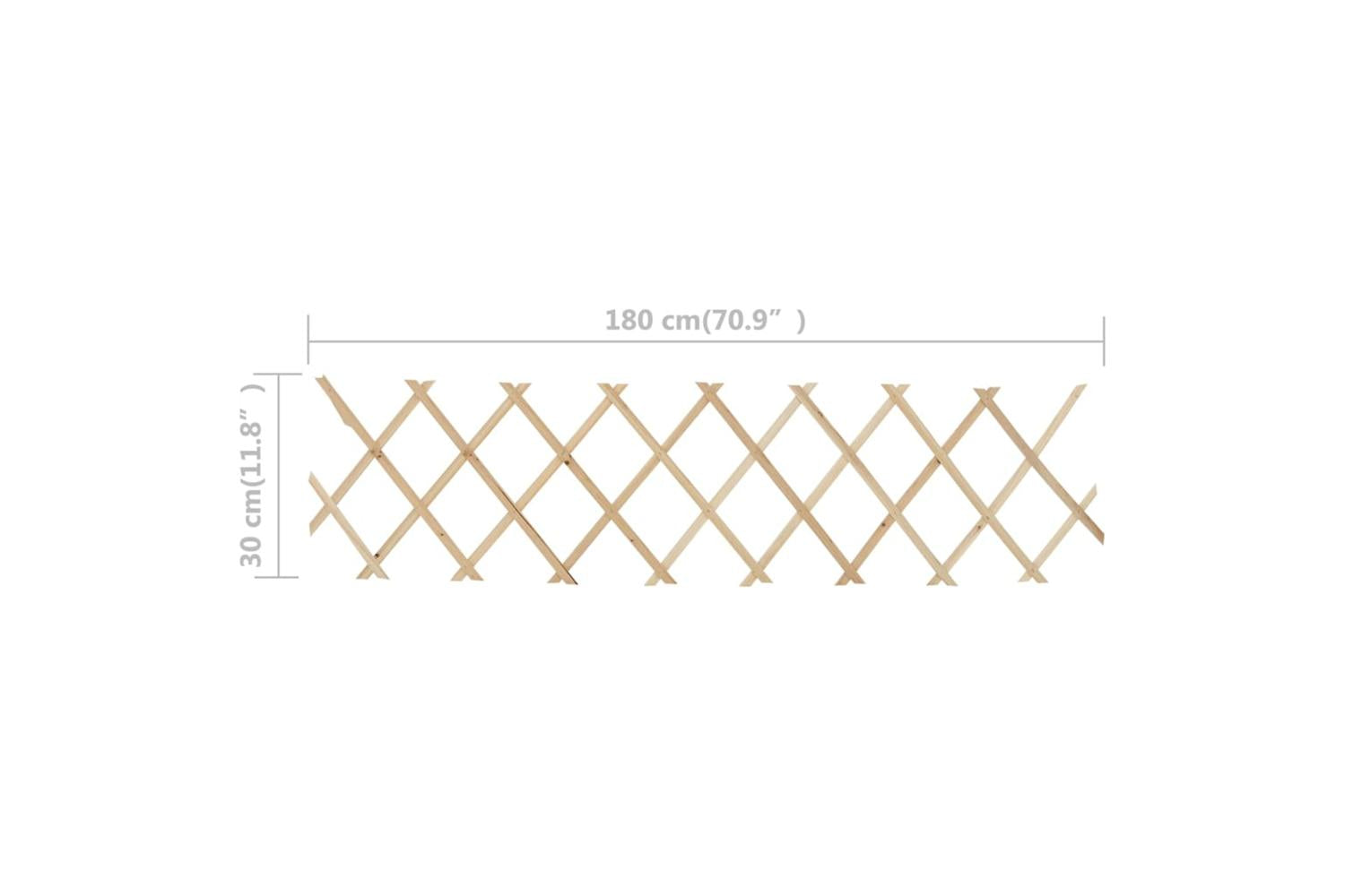 vidaXL 47239 Trellis Fences 5 Pcs Firwood 180x30cm-7