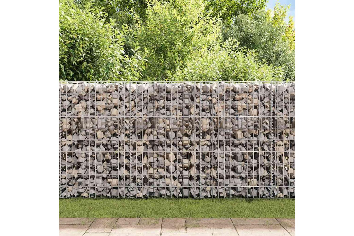 vidaXL 142540 Gabion Basket Galvanised Steel 120x30x50cm-3