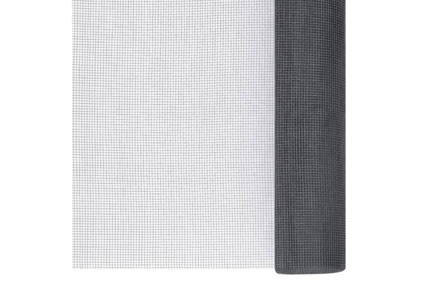 vidaXL 150868 Mesh Screen Fiberglass 80x500cm Grey-2