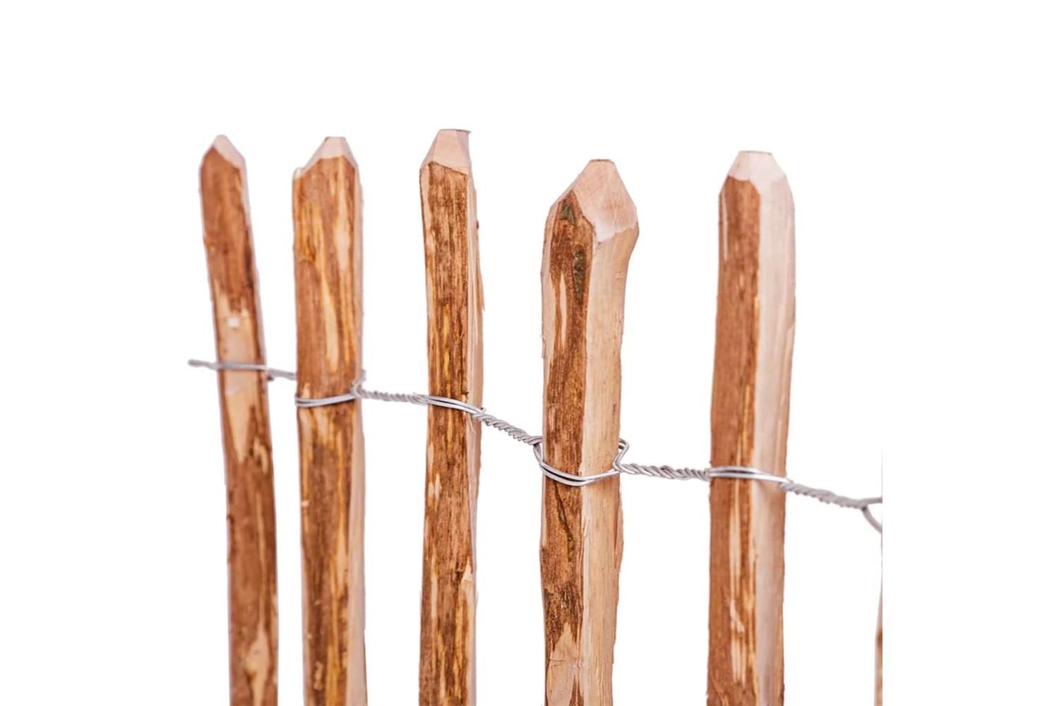 vidaXL 43136 Picket Fence Hazel Wood 60x500cm-4