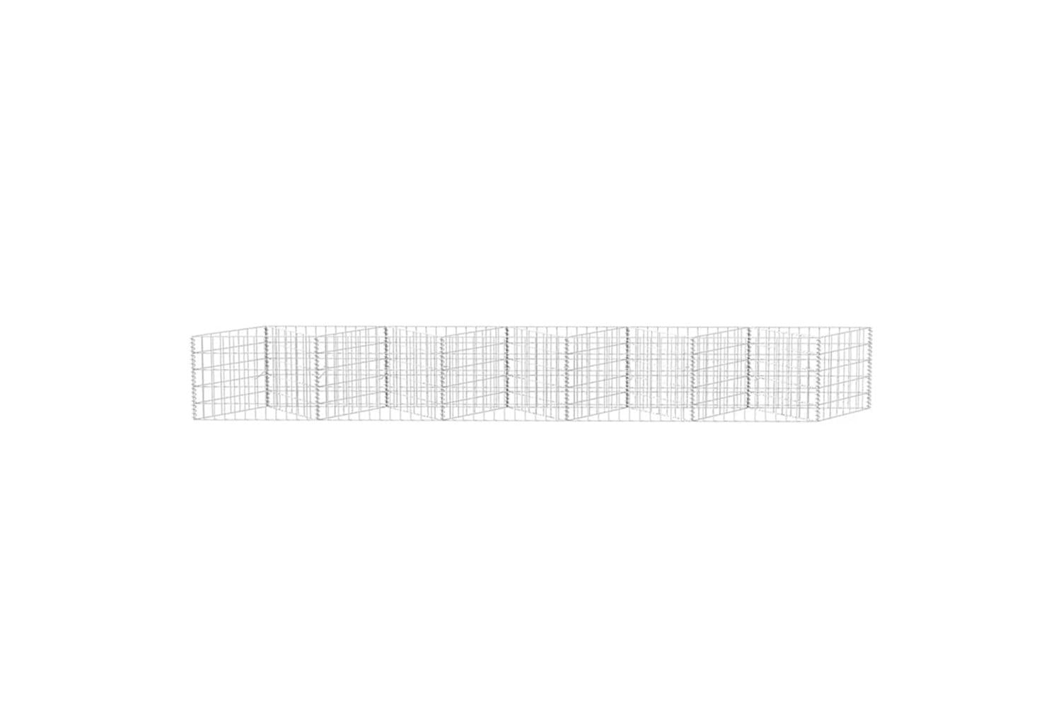 vidaXL 142538 Gabion Basket Galvanised Steel 300x30x50cm-5