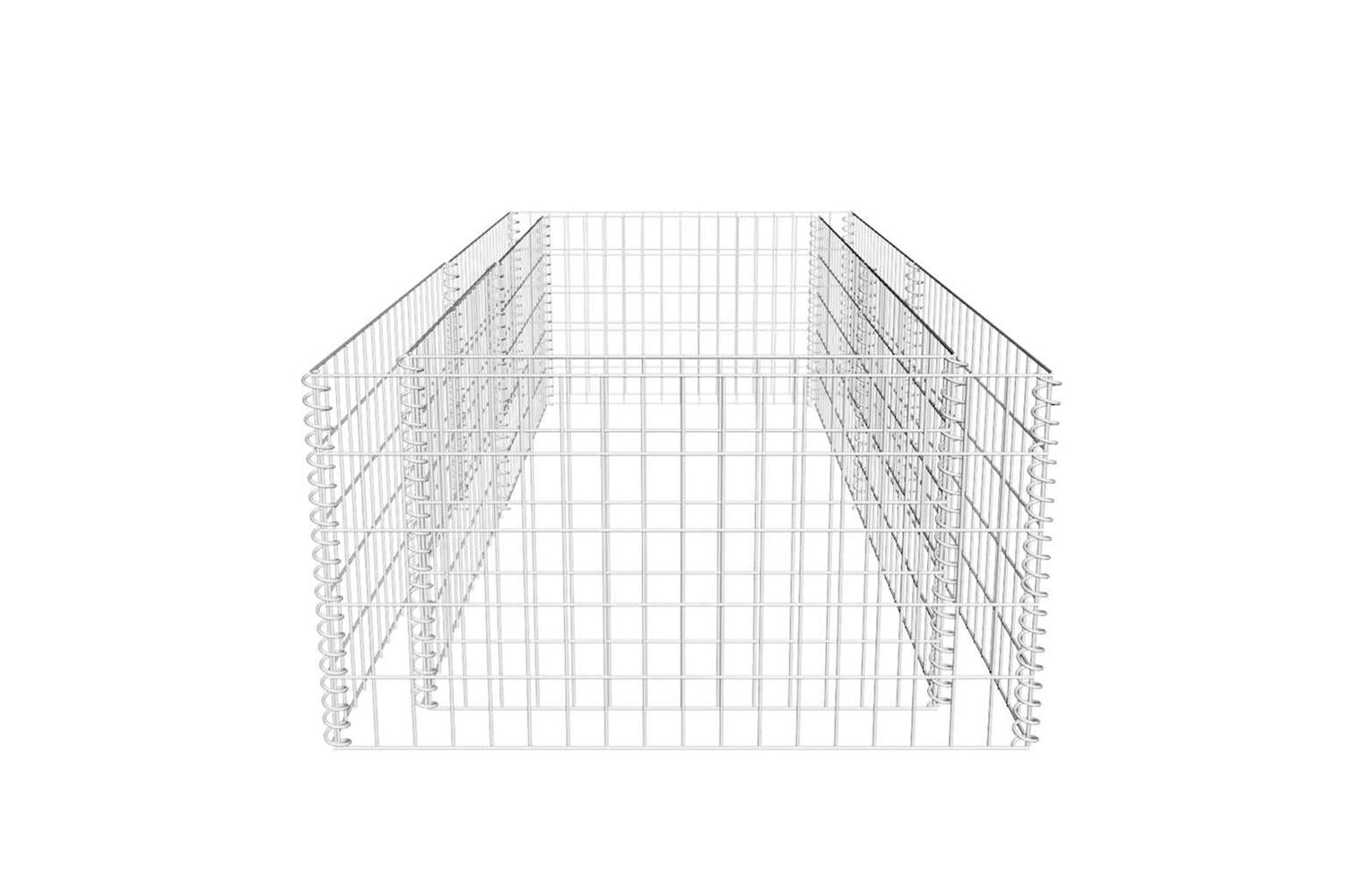 Vidaxl Gabion Planter Galvanised Steel 180x90x50 Cm-6