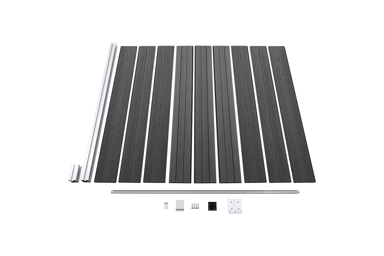 Vidaxl 3070440 Fence Panel Set Wpc 792x-7