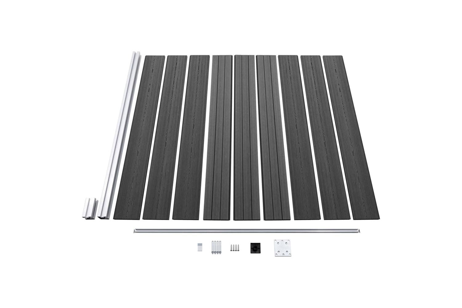 Vidaxl 3070439 Fence Panel Set Wpc 619x-7