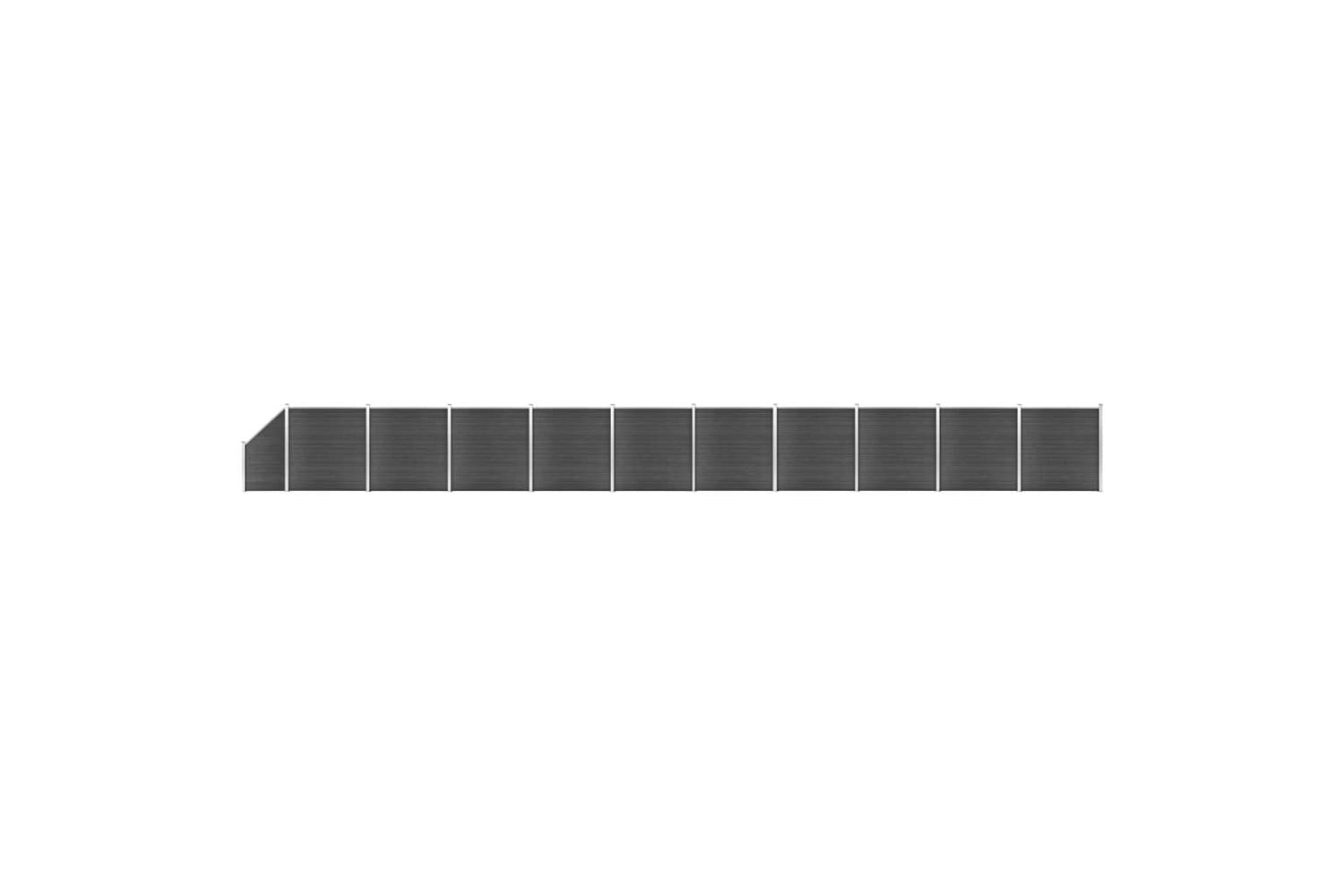 Vidaxl 3070446 Fence Panel Set Wpc 1830x