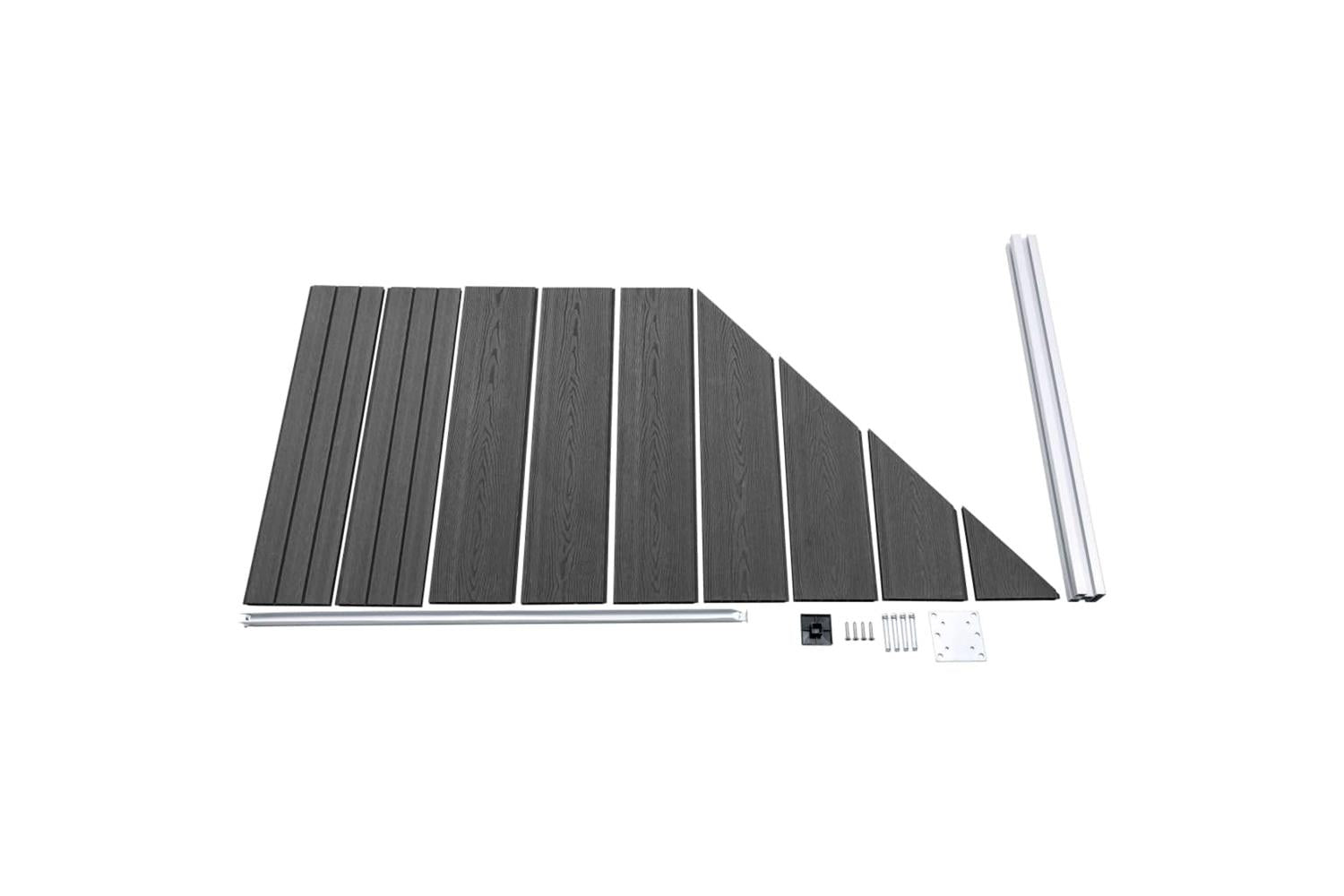 Vidaxl 3070438 Fence Panel Set Wpc 446x-5