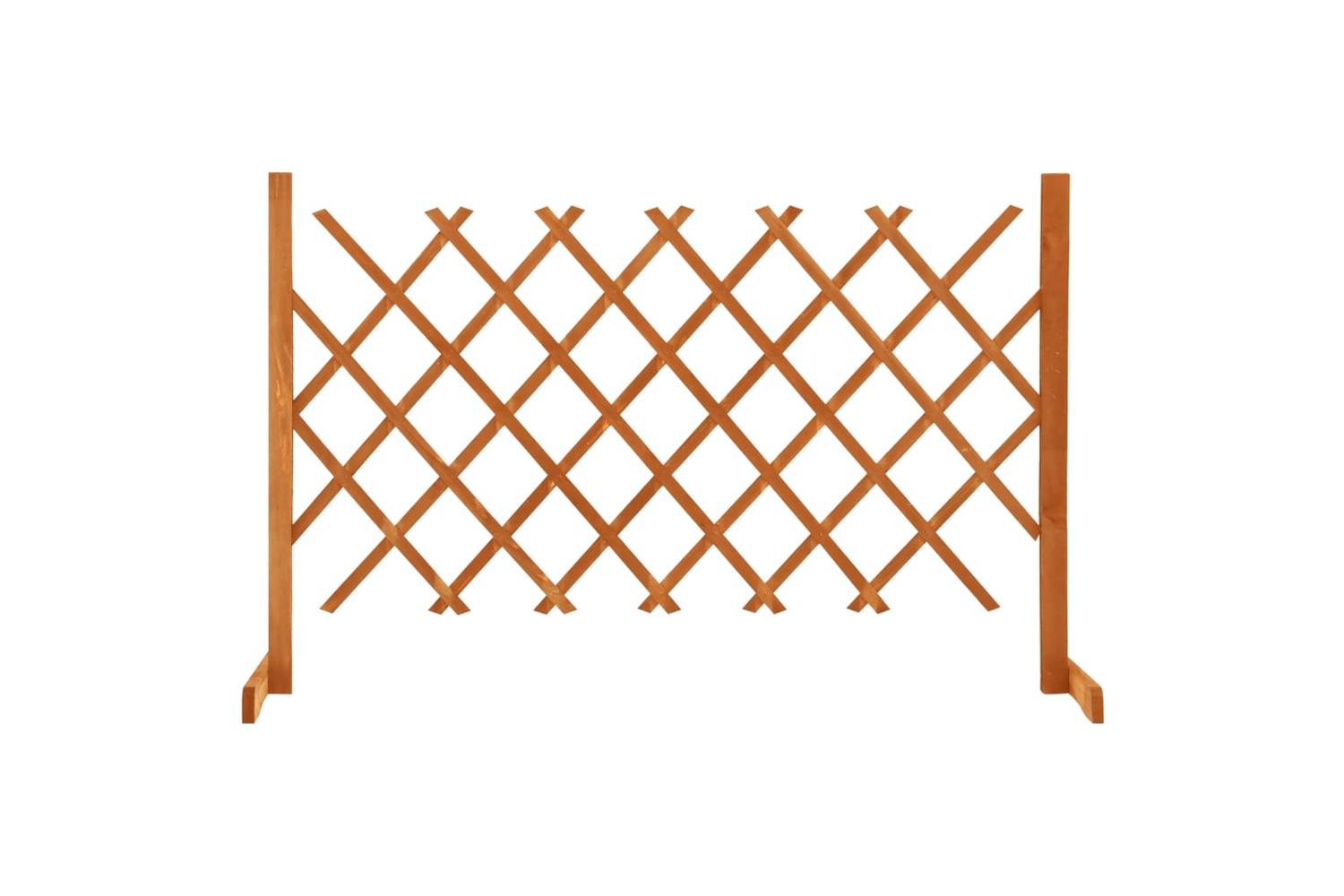 Vidaxl 314824 Garden Trellis Fence Orange 120x90 Cm Solid Firwood