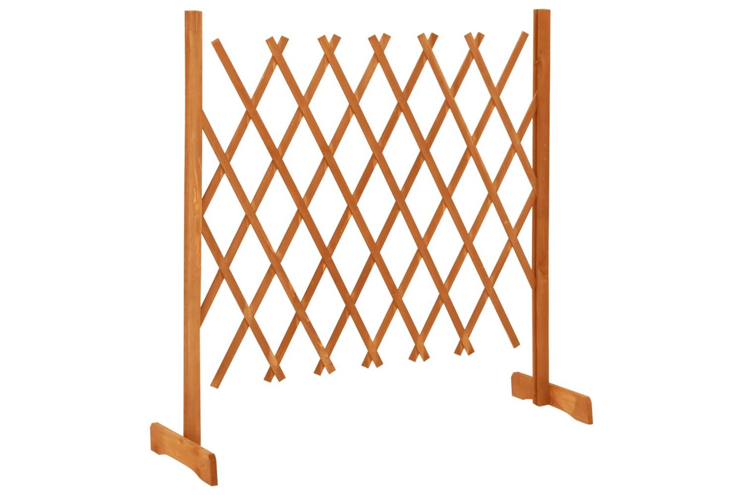Vidaxl 314824 Garden Trellis Fence Orange 120x90 Cm Solid Firwood-2
