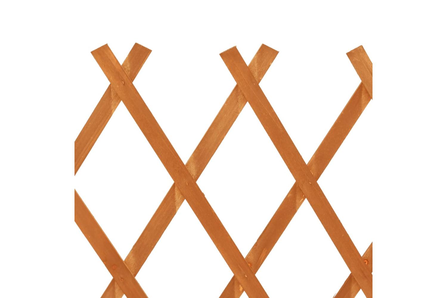 Vidaxl 314824 Garden Trellis Fence Orange 120x90 Cm Solid Firwood-6