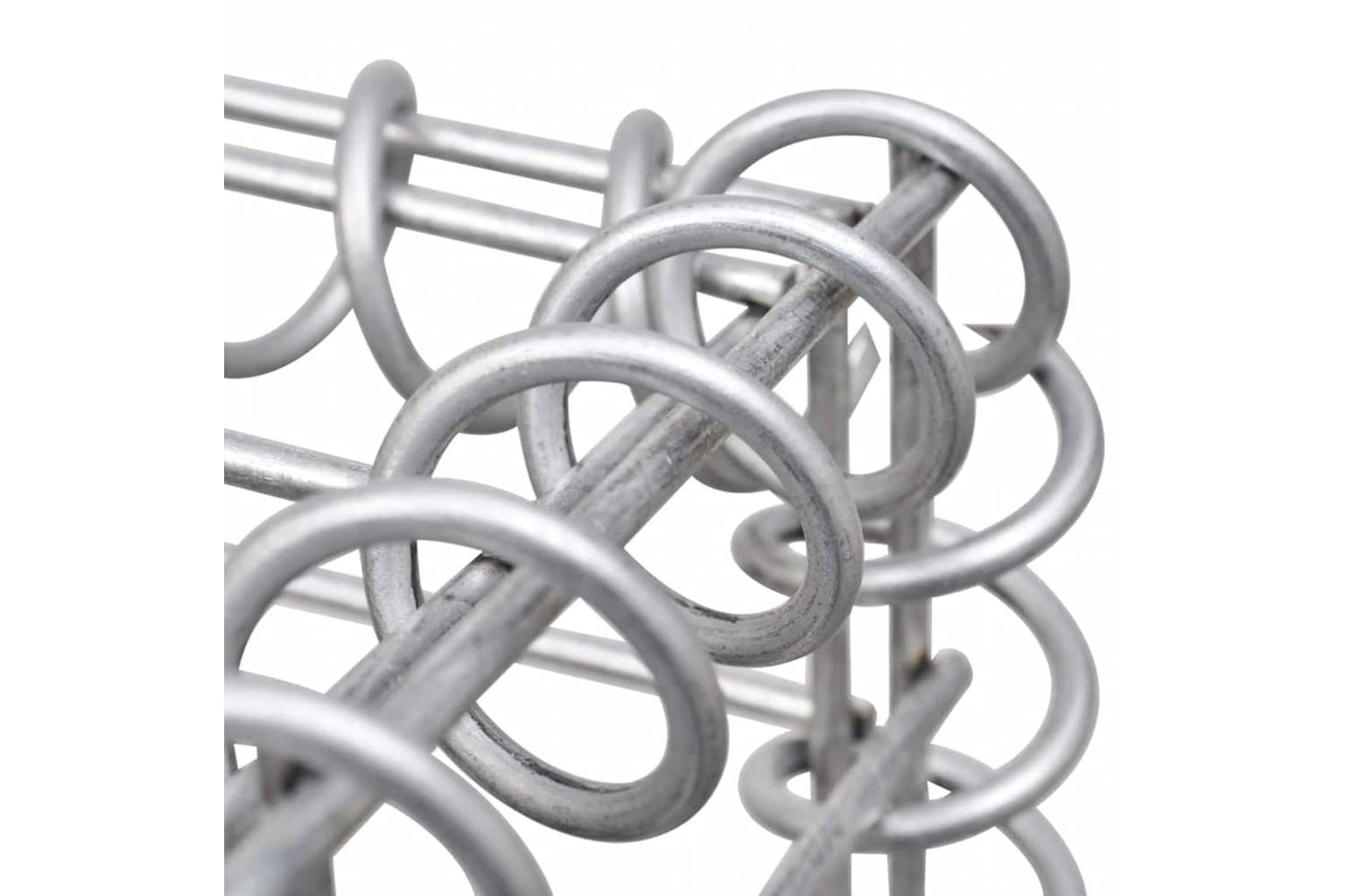 vidaXL 142547 Gabion Basket U-shape Galvanised Steel 570x20x100cm-5