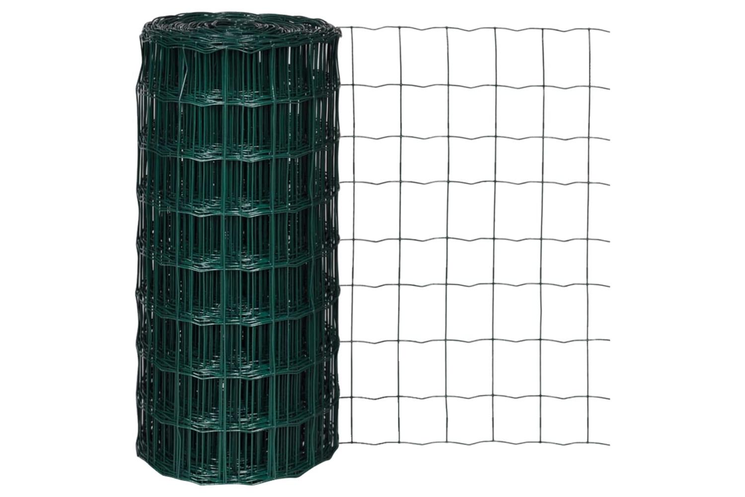 Vidaxl 140572 Euro Fence Steel 10x0.8 M Green