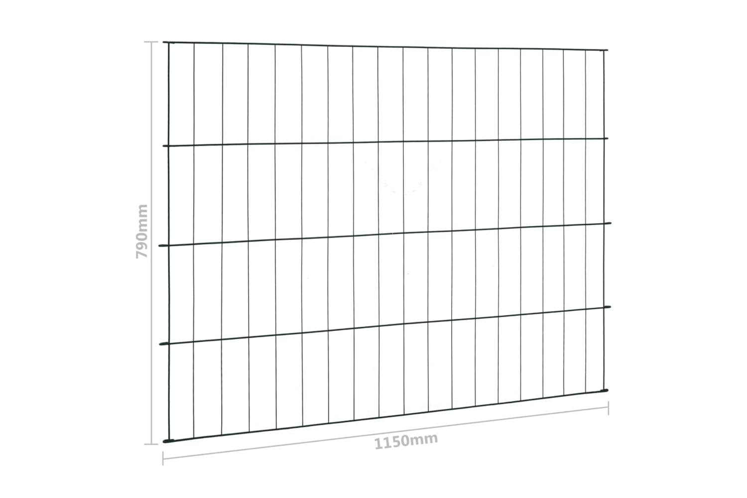 vidaXL 146105 Pond Fence Set 115x79cm Green-7
