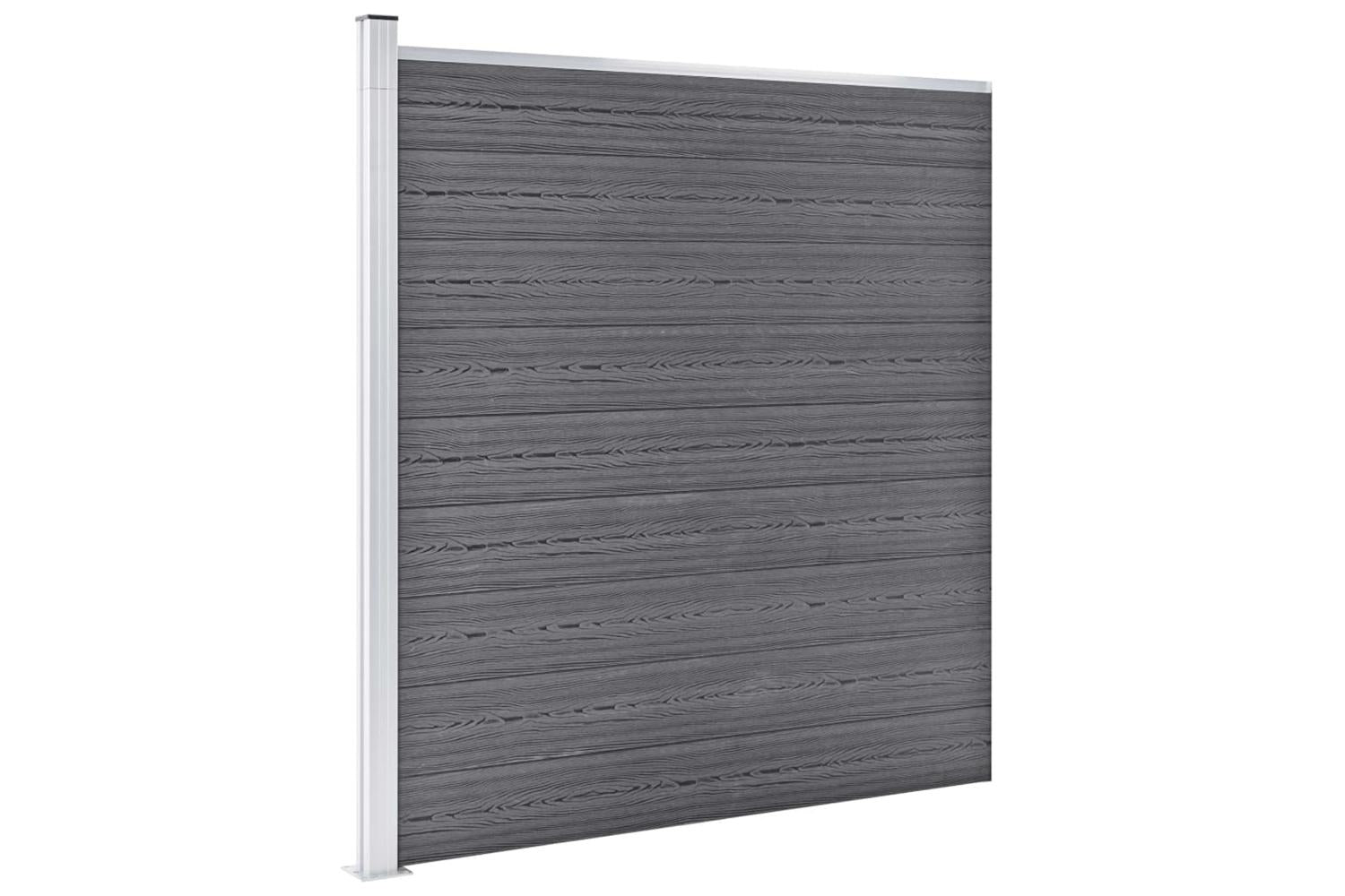 vidaXL 3053229 Garden Fence Wpc 1045x186cm Grey-2