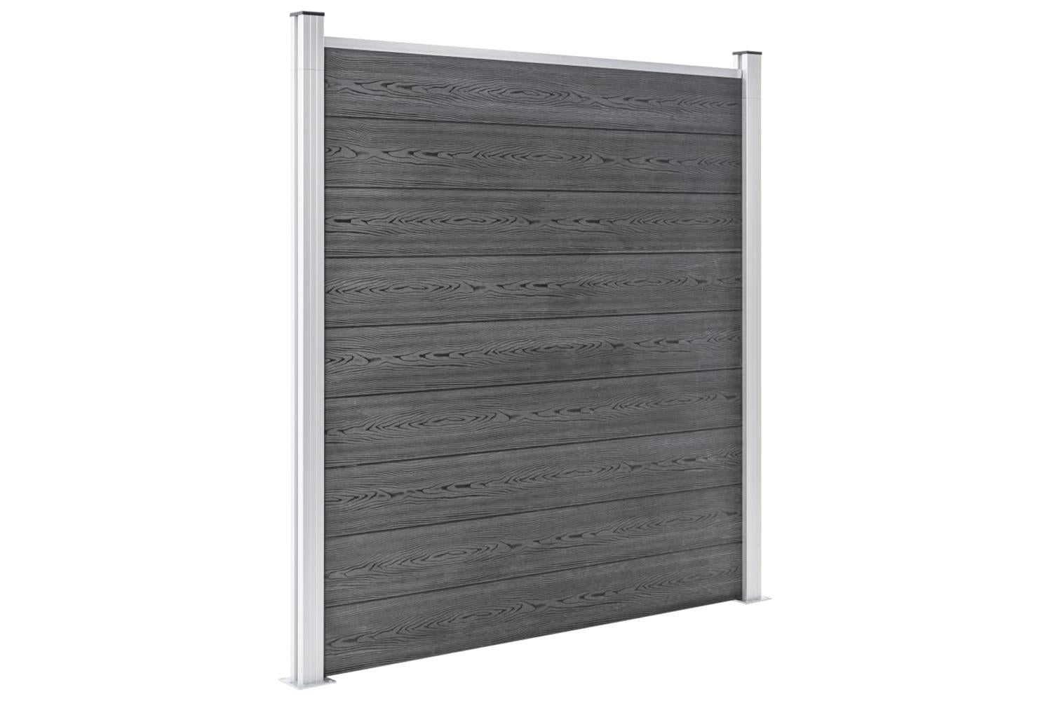 vidaXL 3053233 Garden Fence Wpc 1737x186cm Grey-4