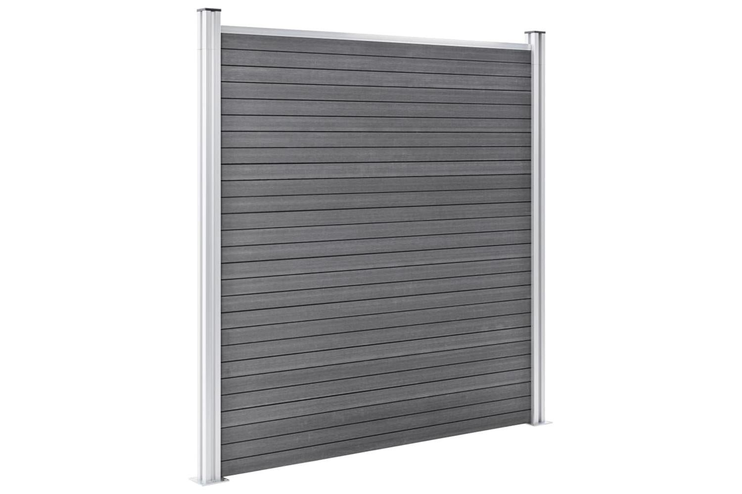 vidaXL 3053233 Garden Fence Wpc 1737x186cm Grey-5