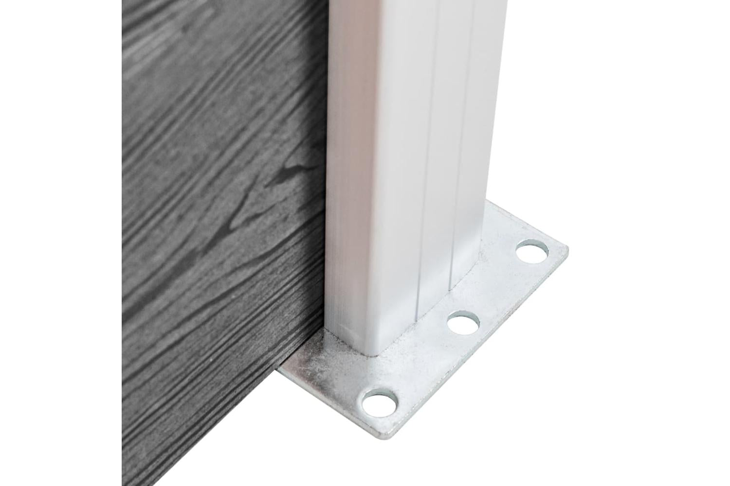 vidaXL 3053233 Garden Fence Wpc 1737x186cm Grey-6