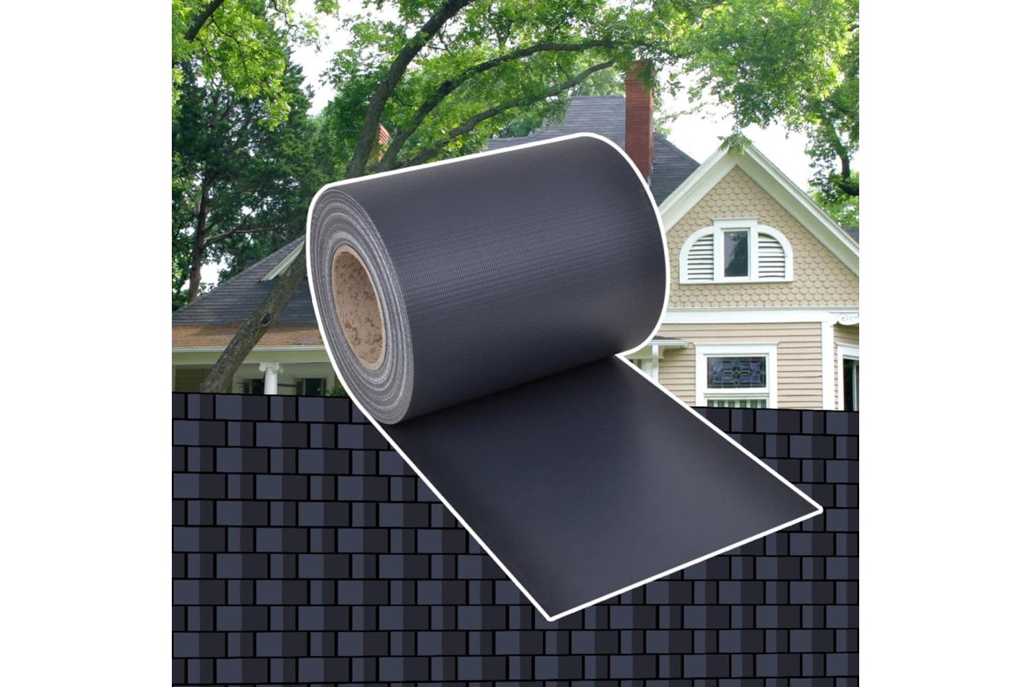 Vidaxl 3057523 Garden Privacy Screens 2 Pcs Pvc 70x0.19 M Dark Grey-4