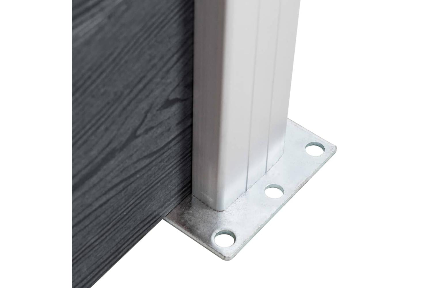 vidaXL 49077 Fence Posts 3 Pcs Aluminium 185cm-6