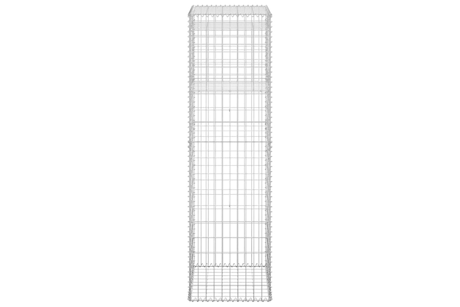 vidaXL 151272 Gabion Basket Post 50x50x180cm Iron-4