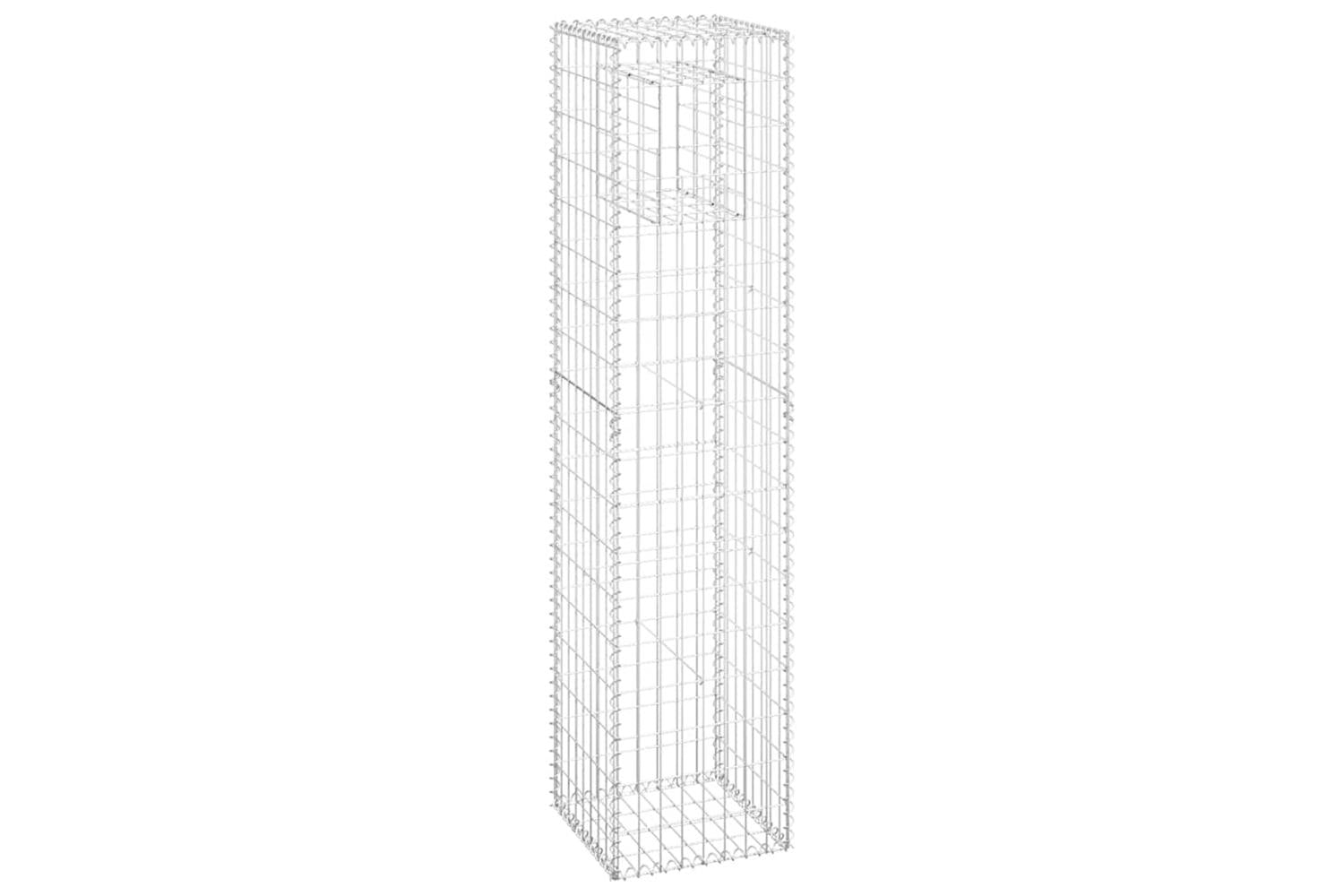 vidaXL 151265 Gabion Basket Posts 2 Pcs 40x40x180cm Iron-3