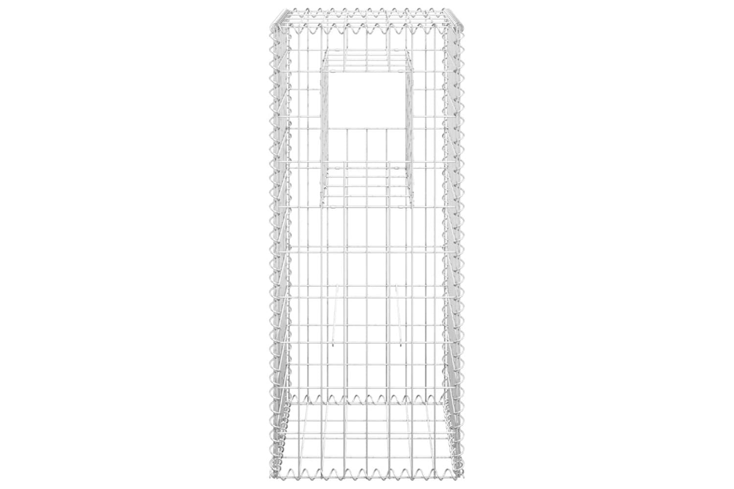 vidaXL 151261 Gabion Basket Posts 2 Pcs 40x40x100cm Iron-4