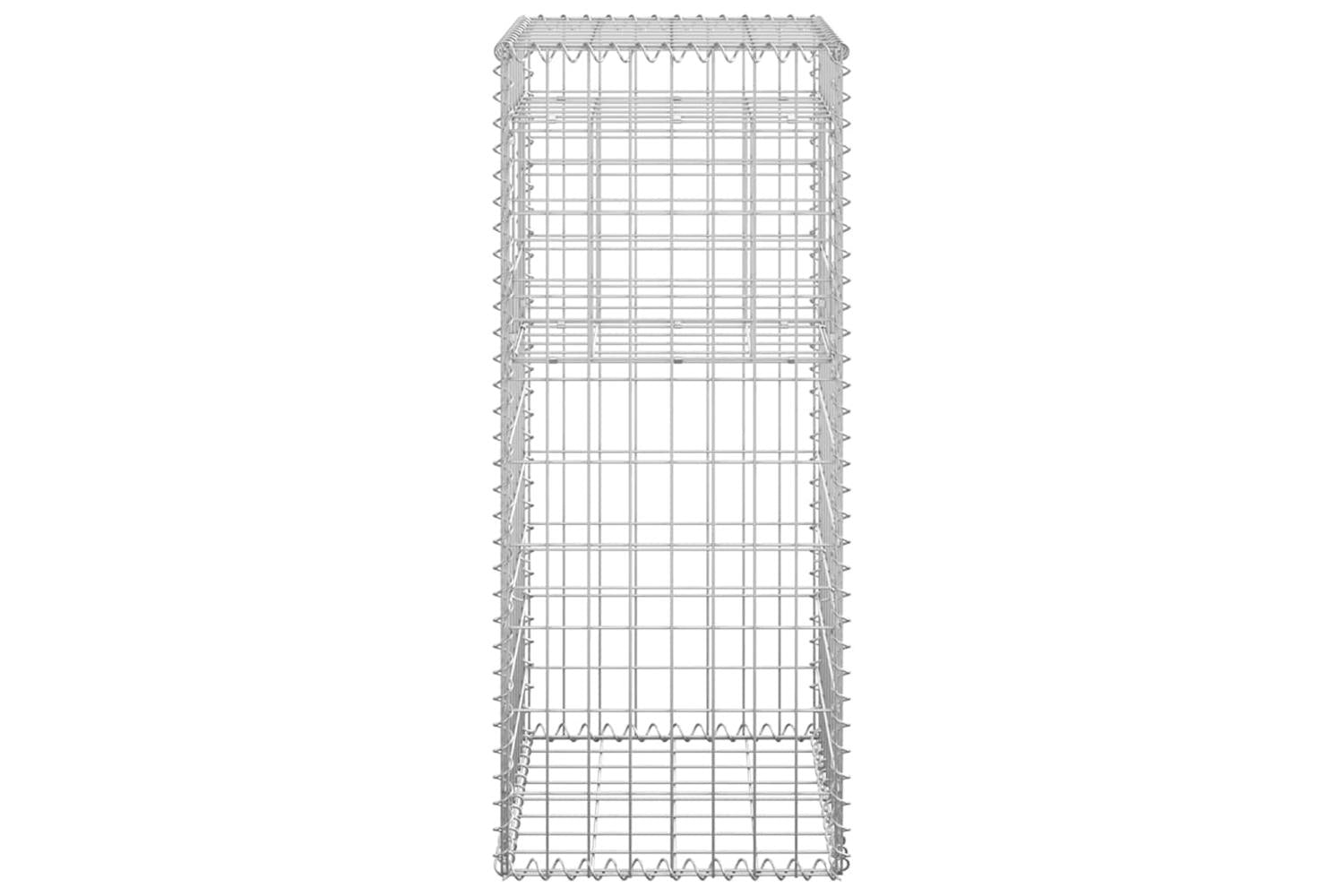 vidaXL 151261 Gabion Basket Posts 2 Pcs 40x40x100cm Iron-5