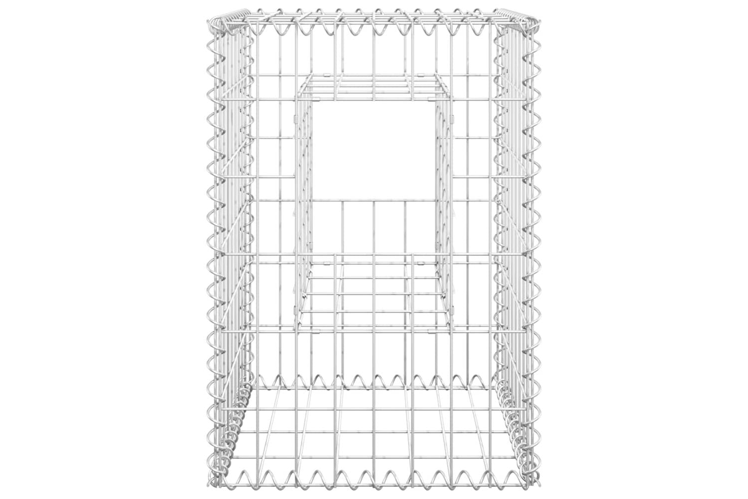 vidaXL 151259 Gabion Basket Posts 2 Pcs 40x40x60cm Iron-4