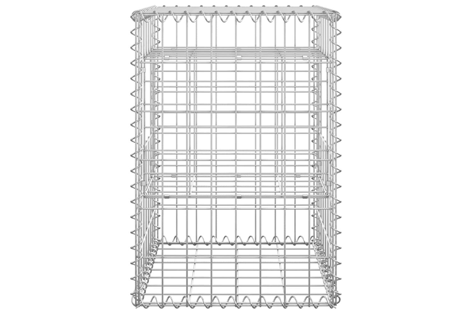 vidaXL 151259 Gabion Basket Posts 2 Pcs 40x40x60cm Iron-5