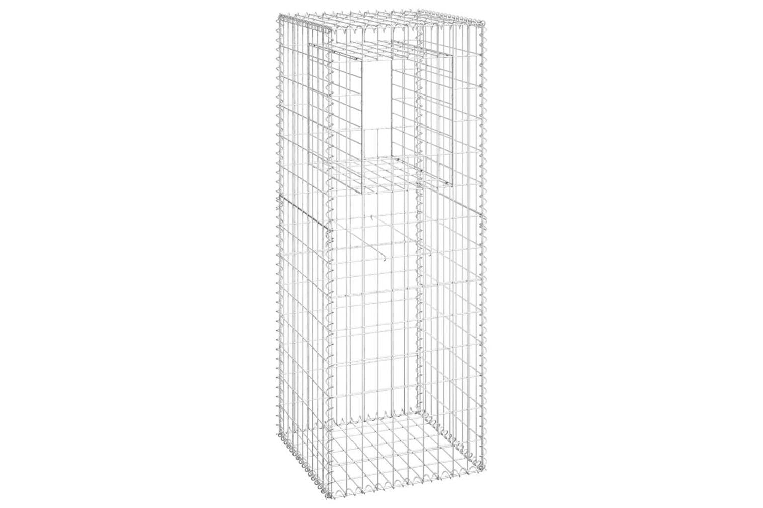 vidaXL 151270 Gabion Basket Post 50x50x140cm Iron-2