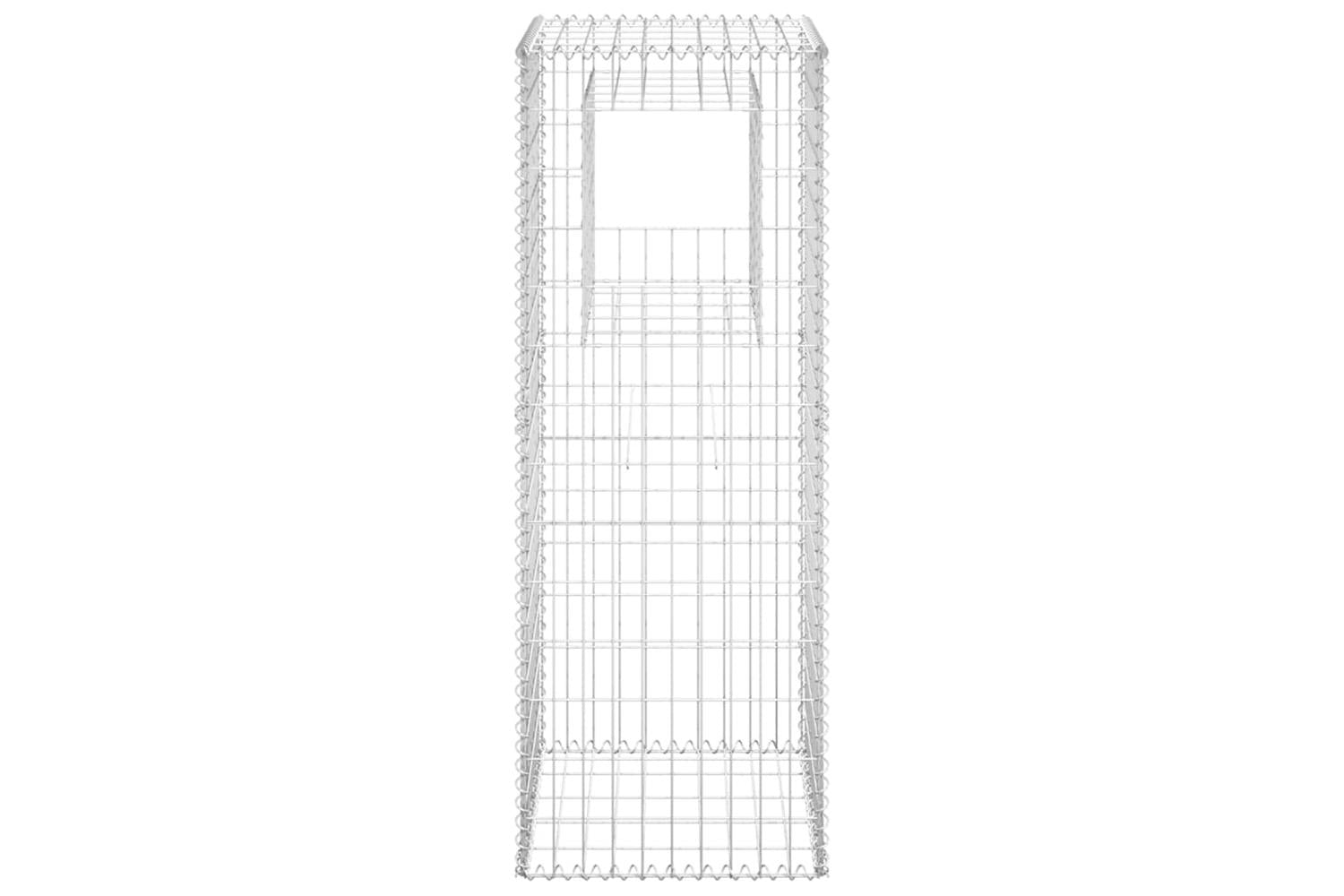 vidaXL 151270 Gabion Basket Post 50x50x140cm Iron-3