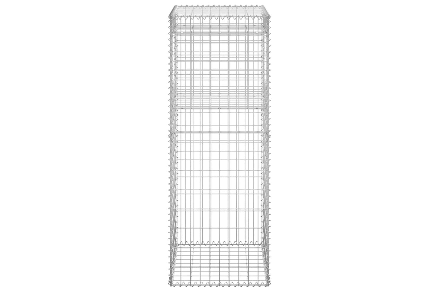 vidaXL 151270 Gabion Basket Post 50x50x140cm Iron-4