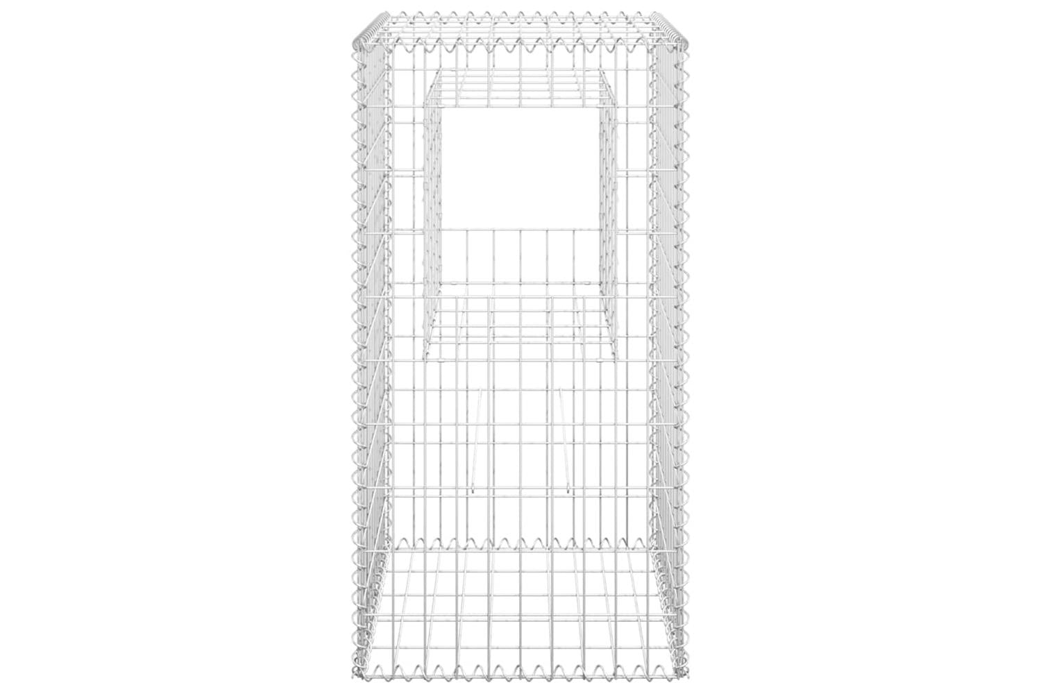 vidaXL 151269 Gabion Basket Posts 2 Pcs 50x50x100cm Iron-4